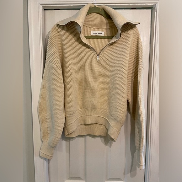 SAMSØE SAMSØE Elke Half-Zip Turtleneck Sweater - Picture 3 of 6